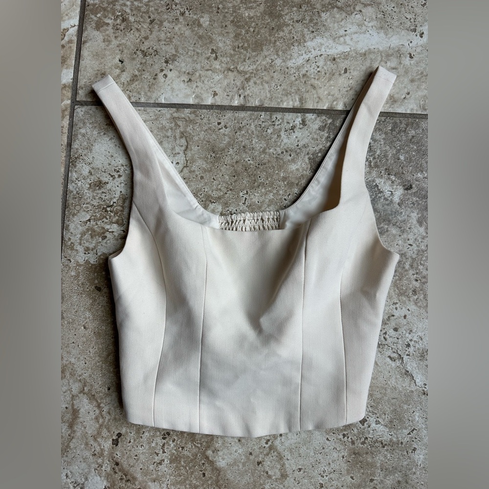 Show Me Your MuMu Cream Crop Top